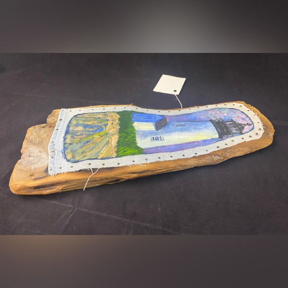 Lighthouse Nautical Art Driftwood Candace McKellar, Maine Hand Painted Signed - Picture 5 of 9